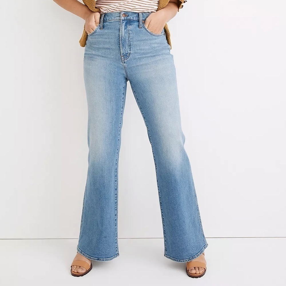Madewell Light Blue Flare & Wide Leg Jeans